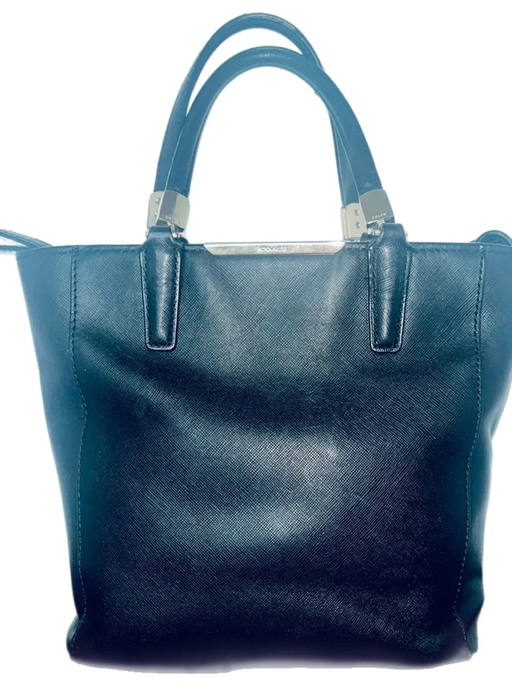 Coach Navy Blue Madison Mini North/South Tote GUC